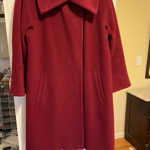 Hilary Radley Jackets & Blazers - Hilary Radley deep Red Alpaca Coat size 4